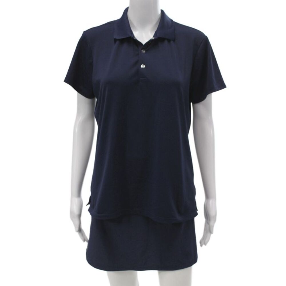 RLX Ralph Lauren Womens Polo Shirt Skort Set Navy Blue Size Large